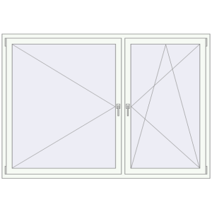 Zamów teraz Okna skrzydłowe 2060x1430 mm REHAU ENERGY-SAVING SYNEGO MD DARK_OAK zewnętrzny