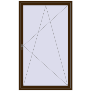 Buy Tilt-and-Turn 1200x2000 mm REHAU ENERGY-SAVING SYNEGO MD DARK_OAK two-sided