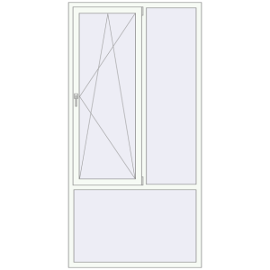 Buy Tilt-and-Turn 1240x2470 mm REHAU RENOVATION EURO 70 RAL 9016 Traffic white two-sided