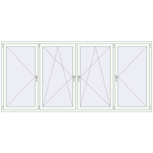 Zamów teraz Okna skrzydłowe 3000x1400 mm KORSA BRILLANT DESIGN