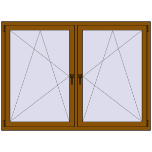 Zamów teraz Okna skrzydłowe 1830x1295 mm REHAU ENERGY-SAVING SYNEGO MD GOLDEN OAK dwustronny