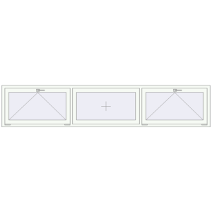 Buy Tilt-and-Turn 3000x600 mm REHAU OPTIMUM EURO-DESIGN 70 ANTHRACITE_GREY_STRUKTURAL external