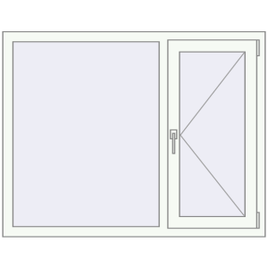 Zamów teraz Okna skrzydłowe 1300x1015 mm KORSA BRILLANT DESIGN