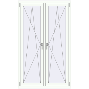 Buy Tilt-and-Turn 1048x1731 mm REHAU OPTIMUM EURO-DESIGN 70 ANTHRACITE_GREY_STRUKTURAL external