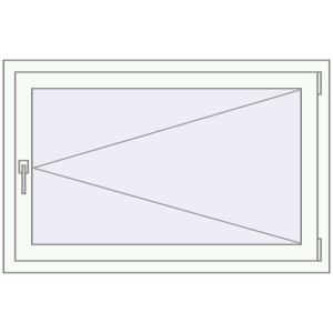 Buy Tilt-and-Turn 1150x750 mm REHAU OPTIMUM EURO-DESIGN 70 RAL 9016 Traffic white two-sided