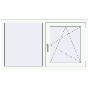 Okno plastikowe 1150x700 mm Dwuskrzydłowe. Widok od środka Zamów teraz Okna skrzydłowe 1150x700 mm EPSILON OPTIMA ANTHRACITE_GREY_STRUKTURAL zewnętrzny