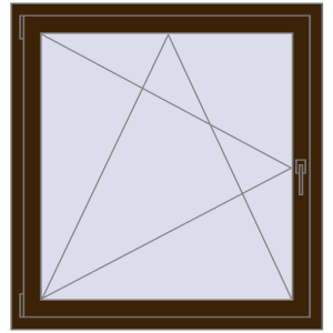 Zamów teraz Okna skrzydłowe 1050x1100 mm CLASICTHERM 70 DARK_OAK dwustronny