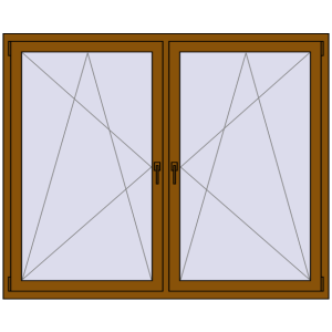 Zamów teraz Okna skrzydłowe 1815x1460 mm REHAU ENERGY-SAVING SYNEGO MD GOLDEN OAK dwustronny