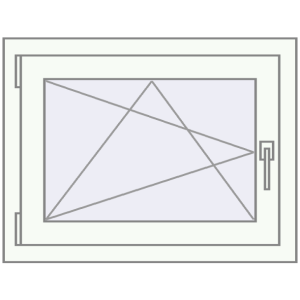 Buy Tilt-and-Turn 720x550 mm REHAU OPTIMUM EURO-DESIGN 70 RAL 9016 Traffic white two-sided