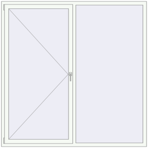 Buy Tilt-and-Turn 2000x2000 mm KORSA BRILLANT DESIGN