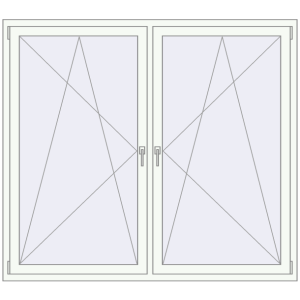 Buy Tilt-and-Turn 1800x1600 mm KORSA OPTIMUM REHAU EURO 70