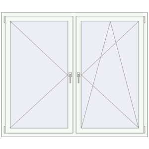 Buy Tilt-and-Turn 1680x1430 mm REHAU OPTIMUM EURO-DESIGN 70 DARK_OAK external