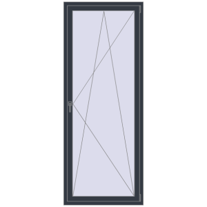 Buy Tilt-and-Turn 900x2258 mm REHAU ENERGY-SAVING SYNEGO MD ANTHRACITE_GREY_STRUKTURAL two-sided