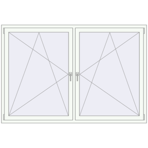 Zamów teraz Okna skrzydłowe 2000x1350 mm REHAU OPTIMUM EURO-DESIGN 70 RAL 9016 Traffic white dwustronny