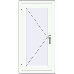 Buy Tilt-and-Turn 500x1000 mm REHAU OPTIMUM EURO-DESIGN 70 RAL 9016 Traffic white two-sided