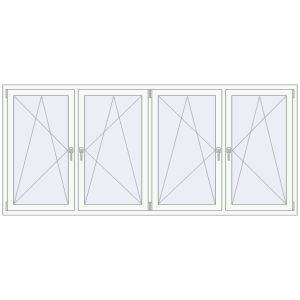 Buy Tilt-and-Turn 2730x1210 mm KORSA ENERGY-SAVING REHAU SYNEGO MD