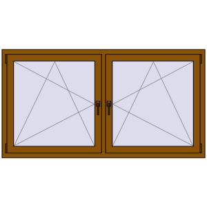 Zamów teraz Okna skrzydłowe 1840x935 mm REHAU ENERGY-SAVING SYNEGO MD GOLDEN OAK dwustronny