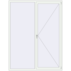 Zamów teraz Okna skrzydłowe 1800x2350 mm REHAU OPTIMUM EURO-DESIGN 70 RAL 9016 Traffic white dwustronny