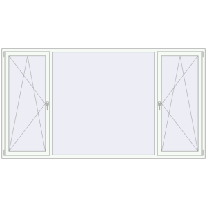 Buy Tilt-and-Turn 2910x1570 mm KORSA BRILLANT DESIGN