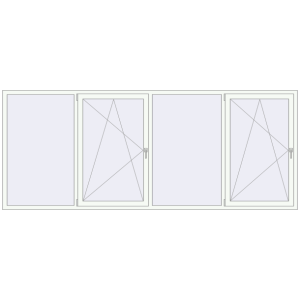 Zamów teraz Okna skrzydłowe 3400x1380 mm KORSA BRILLANT DESIGN