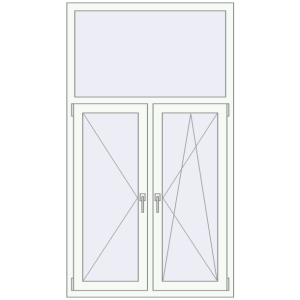 Zamów teraz Okna skrzydłowe 1050x1850 mm KORSA OPTIMUM REHAU EURO 70