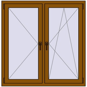 Zamów teraz Okna skrzydłowe 1230x1250 mm REHAU OPTIMUM EURO-DESIGN 70 GOLDEN OAK dwustronny