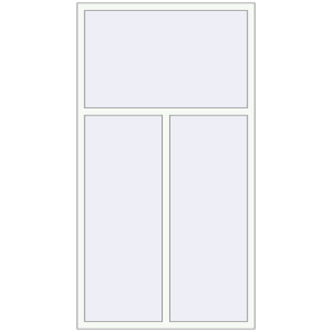 Buy Tilt-and-Turn 1200x2200 mm REHAU OPTIMUM EURO-DESIGN 70 RAL 9016 Traffic white two-sided