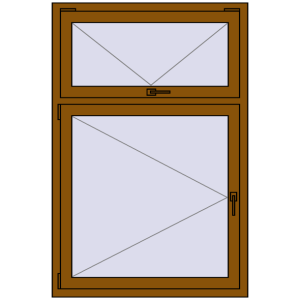 Buy Tilt-and-Turn 1000x1500 mm REHAU OPTIMUM EURO-DESIGN 70 GOLDEN OAK two-sided