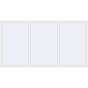 Buy Tilt-and-Turn 2800x1500 mm REHAU OPTIMUM EURO-DESIGN 70 RAL 9016 Traffic white two-sided