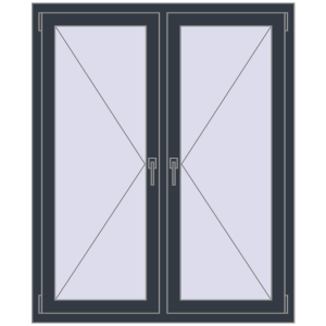Zamów teraz Okna skrzydłowe 1150x1400 mm REHAU OPTIMUM EURO-DESIGN 70 ANTHRACITE_GREY_STRUKTURAL dwustronny
