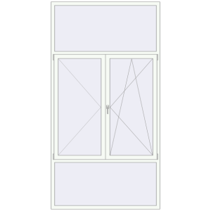 Buy Tilt-and-Turn 1530x2910 mm KORSA ENERGY-SAVING REHAU SYNEGO MD