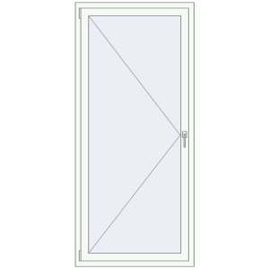 Buy Tilt-and-Turn 900x2000 mm REHAU ENERGY-SAVING SYNEGO MD RAL 9016 Traffic white two-sided