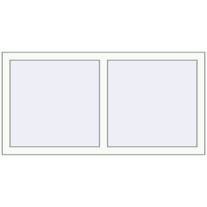 Buy Tilt-and-Turn 1290x650 mm REHAU OPTIMUM EURO-DESIGN 70 RAL 9016 Traffic white two-sided