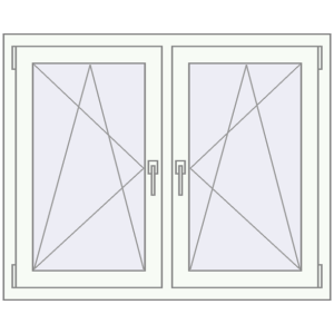Zamów teraz Okna skrzydłowe 1095x905 mm REHAU ENERGY-SAVING SYNEGO MD BASALT_GREY zewnętrzny
