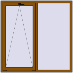 Zamów teraz Okna skrzydłowe 1450x1450 mm KORSA BRILLANT DESIGN