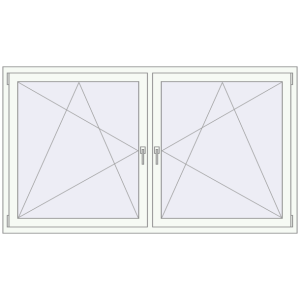 Buy Tilt-and-Turn 1980x1120 mm REHAU OPTIMUM EURO-DESIGN 70 ANTHRACITE_GREY_STRUKTURAL external