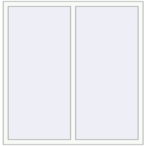Buy Tilt-and-Turn 1440x1440 mm REHAU OPTIMUM EURO-DESIGN 70 RAL 9016 Traffic white two-sided