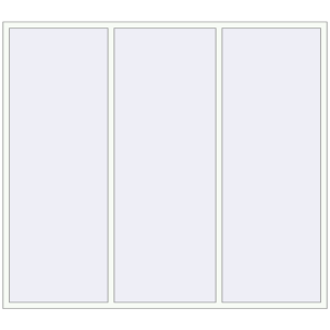 Buy Tilt-and-Turn 2600x2300 mm REHAU OPTIMUM EURO-DESIGN 70 RAL 9016 Traffic white two-sided
