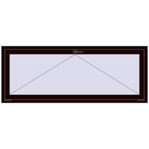 Buy Tilt-and-Turn 1800x700 mm REHAU ENERGY-SAVING SYNEGO MD CHOCOLATE_BROWN two-sided