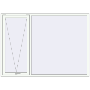 Buy Tilt-and-Turn 2100x1500 mm KORSA ENERGY-SAVING REHAU SYNEGO MD