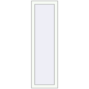 Buy Tilt-and-Turn 390x1290 mm REHAU OPTIMUM EURO-DESIGN 70 RAL 9016 Traffic white two-sided