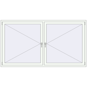 Buy Tilt-and-Turn 2200x1200 mm REHAU ENERGY-SAVING SYNEGO MD GOLDEN OAK external