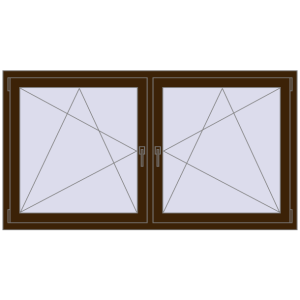 Zamów teraz Okna skrzydłowe 1785x950 mm REHAU ENERGY-SAVING SYNEGO MD DARK_OAK dwustronny