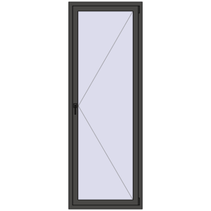 Zamów teraz Okna skrzydłowe 800x2250 mm REHAU ENERGY-SAVING SYNEGO MD BASALT_GREY dwustronny