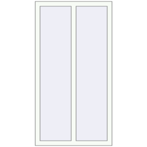 Buy Tilt-and-Turn 800x1500 mm REHAU OPTIMUM EURO-DESIGN 70 RAL 9016 Traffic white two-sided