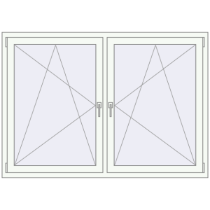 Zamów teraz Okna skrzydłowe 1725x1190 mm REHAU ENERGY-SAVING SYNEGO MD BLACK_ULTI-MATT zewnętrzny