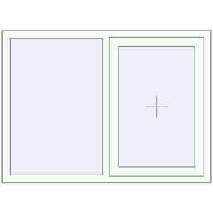 Buy Tilt-and-Turn 1300x950 mm REHAU OPTIMUM EURO-DESIGN 70 RAL 9016 Traffic white two-sided