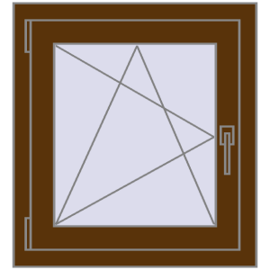 Zamów teraz Okna skrzydłowe 600x650 mm CLASICTHERM 70 WALNUT dwustronny