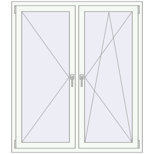 Buy Tilt-and-Turn 1300x1500 mm KORSA OPTIMUM REHAU EURO 70