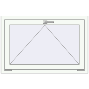 Zamów teraz Okna skrzydłowe 1000x680 mm EPSILON OPTIMA RAL 9016 Traffic white dwustronny